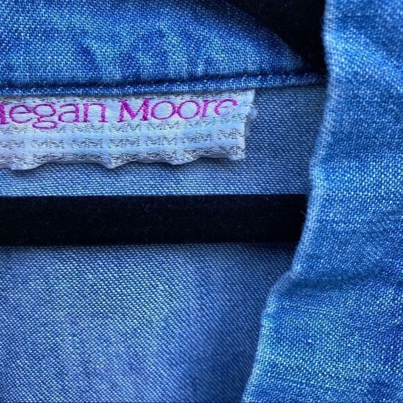 Vintage Megan Moore Studded Fashion Jean Jacket - Picture 7 of 8